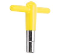 AOWINHIT Llave en Forma de T para Tambor con de Silicona para Afinar y Reparar Fácilmente Instrumentos Musicales, Material Duradero de Aleación de Zine, Tamaño Compacto (Amarillo)