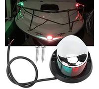AOWINHIT Luz de Navegación Portátil para Yates, Lámpara de Señal Roja y Verde, LED Duradera de 12V para Barcos, Yates, 120g