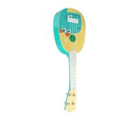 AOWINHIT Niños Ukulele Toy Plastic Mini 4 Cuerdas Musical Educativo Temprano 35 Cm Aplicable para Niños, Plástico para Niños Ukulele (8041 estilo de dinosaurio verde)