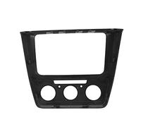 AOWINHIT Panel de Radio CD de Repuesto Elegante con Moldura de Fascia 2Din para Yeti 2014, Material ABS Duradero, Actualización Interior del Vehículo