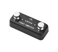 AOWINHIT Pedal de Interruptor Doble Controlador de Canal AB con Función de Bloqueo Indicador LED Plug and Play para Pedales de Efectos de Guitarra Efectos de Altavoz Negro ABS Hierro