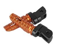 AOWINHIT Pedales de Repuesto Duraderos para Motocicleta, Estriberas de Aleación de Aluminio CNC, 1 par de 4,88 Pulgadas (Naranja)