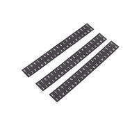 AOWINHIT Pegatinas para Teclas Kalimba, Alta Adherencia para Uso a Largo Plazo, Perfectas para Practicar el Piano con Pulgar, Paquete de 3, 5 X 0,7 Pulgadas (Negro)
