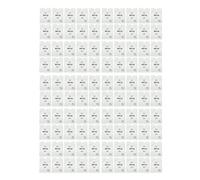 AOWINHIT Portatarjetas de 100 Uds., Papel de Aluminio Antidesmagnetización para Tarjetas Bancarias, Tarjetas de Visita, Almacenamiento Portátil Ligero (Blanco)