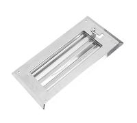 AOWINHIT Rejilla de Ventilación con Rejilla Ajustable, Elegante Cubierta de Escape de Aire para Barcos y Vehículos Recreativos, 300x150mm, Acero Inoxidable 316