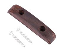 AOWINHIT Rosewood Pulgar el Tornillo de Montaje de Montaje de la Guitarra Accesorio de bajo Cómoda Diseño de Palo de Superficie Lisa bajo Marrón Rojo 6.5 * 1.3 * 1.2cm 10g Basseros Aplicables