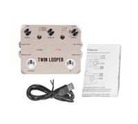 AOWINHIT Rowin Guitar Looper Pedal Profesional 11 Tipos de Reproducción Grabación de 10 Minutos Muestreo de 24 Bits Pedal de Efectos de Estación de Bucle de Guitarra de Aleación de Zinc