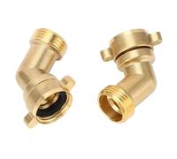 AOWINHIT RV Agua de Agua Codo Espacio Salvando el Adaptador Resistente Conector de la Bebida MARINA MARINA (45 grados +45 grados)