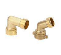 AOWINHIT RV Agua de Agua Codo Espacio Salvando el Adaptador Resistente Conector de la Bebida MARINA MARINA (45 grados + 90 grados)