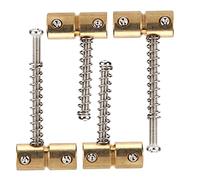 AOWINHIT Silla de Cuerda de bajo 4pcs Kit de Puente de Latón Reemplazo de Accesorios Dorado Eléctrico, Sillón de bajo Accesorio de Silla de Montar de bajo, Metal de bajo Puente de Metal