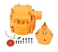 AOWINHIT Tapa del Distribuidor HEI y Rotor de Servicio Pesado Gran Distribuidor Conjunto de 283 305 307 327 350 400 K549, Kit de Ensamblaje de la Tapa del Distribuidor, Kit de (Naranja)