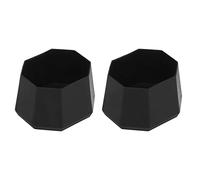 AOWINHIT Tapa para Raqueta de Tenis 2 Piezas Cubierta de Extremo de Silicona Suave para Mejor Agarre y Comodidad Negro Adecuado para Tenis y Racquetball