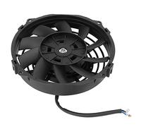 AOWINHIT Ventilador de Refrigeración de Radiador Eléctrico Universal con Diseño Delgado y Excelente Rendimiento para Automóviles, Ventilador de Radiador DC 12 V Push Pull 10 Aspas 7 Pulgadas Negro