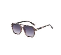 AOWVUTS Gafas de Sol Retro para Mujeres Hombres Gafa de Sol Vintage Rectangulares de Moda Gafas de Piloto de los Aaños 70 Gafa de sol de Doble Puente Protección UV400 (D)