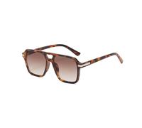 AOWVUTS Gafas de Sol Retro para Mujeres Hombres Gafa de Sol Vintage Rectangulares de Moda Gafas de Piloto de los Aaños 70 Gafa de sol de Doble Puente Protección UV400 (G)