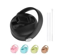 AOWVUTS Tapas de Repuesto para Hydro Flask Wide Mouth 32 oz Tapa Prueba de Fuga Reutilizable para Hydro Flask Tapa de Popote para Hydro Flask de Boca Ancha Accesori para Botella Agua con 2 Pajita (E)