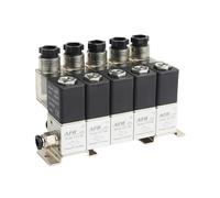 AOXIIUNNH 3V1-06 2/3 Válvula solenoide neumática Normalmente Cerrada, combinación de presión Positiva y Negativa, Control Universal con Ventosa(2 Combinations)