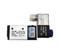 AOXIIUNNH 3V210-08 Electroválvula neumática eléctrica de 3 vías 2 posiciones de control de aire gas válvula magnética 12 V 24 V 220 V Bobina Volt empalmes para tubos flexibles (3V210 08 No AC110 V