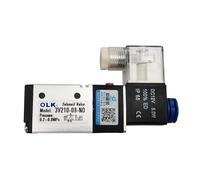 AOXIIUNNH 3V210-08 Válvula solenoide eléctrica neumática, válvula solenoide de gas de aire de control de 3 vías, 12 V, 24 V, 220 V, bobina, voltios, conexiones de manguera (3V210 08 NO DC12V, con