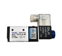 AOXIIUNNH 3V210-08 Válvula solenoide eléctrica neumática, válvula solenoide de gas de aire de control de 3 vías, 12 V, 24 V, 220 V, bobina, voltios, conexiones de manguera (3V210 08 NO AC220V, con