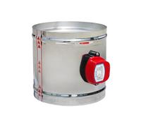 AOXIIUNNH Actuador de válvula de amortiguador de aire 220 V 24 V 12 V 1 Nm Válvula de conducto de aire eléctrico Válvula de tubo de ventilación motorizada 60-200 mm de acero inoxidable (125 mm 220 V)