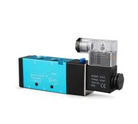 AOXIIUNNH Electroválvula neumática 5 puertos 5 vías 2 posiciones 8 mm 10 mm 12 mm tubo flexible conexión eléctrica válvula magnética aire gas 12 V 24 V 220 V (Only Solenoid Valve, DC24V)