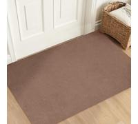 Aoxisicoo Felpudo para atrapar la suciedad, 90 x 150 cm, interior superfino, absorbente, antideslizante, resistente, para entrada, cocina, terraza, puerta de casa, marrón