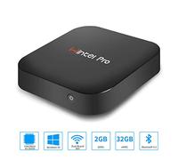 Aoxun Mini PC T8 Mini Ordenador Windows 10 Pro(64 bits) sin Ventilador,Ordenadores de sobremesa(Intel Atom x5-Z8350 de DDR3 2GB+32GB eMMC Gráfico HD WiFi Dual 2.4G+5G BT 4.01000Mbps LAN)