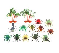 AOYEAH Bugs Toy Tube - Mini Figuras de plástico de bichos y bichitos para niños - Juguetes realistas de Errores, arañas y Escorpiones - Set de Juego Educativo para niños a Partir de 3 años