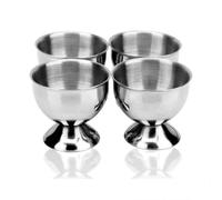 AOYEAH Tazas de huevo de acero inoxidable, titulares de huevos Servware Vajilla Accesorios para cuchara de huevo duro suave desayuno brunch cocina restaurante pantalla