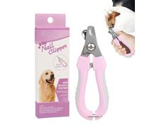 AOYEBO Cortaúñas para mascotas con protector contra salpicaduras, recortadora de acero inoxidable, cuchillas crecientes y tapón de seguridad para gatos/perros pequeños (sin sobrecorte)