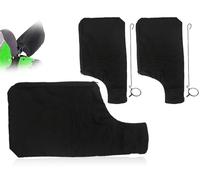 AOYEGIC 2 piezas bolsas de polvo para sierras de inglete 255, bolsa de serrín,accesorios para sierras de mesa,bolsa de serrín con cremallera y soporte de alambre(negro,30 * 15,3 cm)