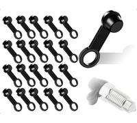 AOYEGIC 20 Tapones De Tornillo De Freno, Tapones De Goma para Purgador De Frenos, para Autos, Motos, Hogar, Drenaje De Aceite De La Bomba Inferior Y Talleres MecáNicos (Negro)