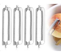 AOYEGIC 4 Cuchillas de Repuesto para Pelador,Compatible con Tupperware Accesorio de Acero Inoxidable para Pelar Pepinos,Patatas,Zanahorias y Otras Frutas