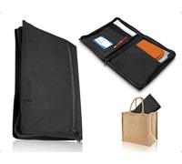 AOYEGIC Carpeta para vehículos Carpeta para documentos A5,portátil,estuche para documentos del vehículo,organizador de archivos con varios temas,facturas de accesorios del automóvil(negro)