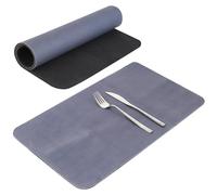 Aoyfuwell Alfombrilla de goteo para platos, 50 x 30 cm, alfombrilla para cafetera, para cocina, secado en seco, alfombrilla de café, alfombrilla absorbente (gris oscuro)