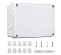 AoyfuwellCaja de conexiones Oifwell IP65, caja de conectores de cable exterior ABS, caja de conexiones eléctricas de control Caja de ingeniería eléctrica - 150 * 110 * 70 mm