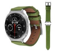 AoYi - Correa de reloj de piel auténtica italiana compatible con Samsung Galaxy Watch8 40 mm 44 mm Classic 46 mm 2025, correa sin gap vestida para mujer y hombre, 22, Cuero, Sin gema