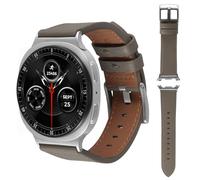 AoYi - Correa de reloj de piel auténtica italiana compatible con Samsung Galaxy Watch8 40 mm 44 mm Classic 46 mm 2025, correa sin gap vestida para mujer y hombre, 22, Cuero, Sin gema