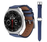 AoYi - Correa de reloj de piel auténtica italiana compatible con Samsung Galaxy Watch8 40 mm 44 mm Classic 46 mm 2025, correa sin gap vestida para mujer y hombre, 22, Cuero, Sin gema