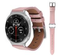 AoYi - Correa de reloj de piel auténtica italiana compatible con Samsung Galaxy Watch8 40 mm 44 mm Classic 46 mm 2025, correa sin gap vestida para mujer y hombre, 22, Cuero, Sin gema