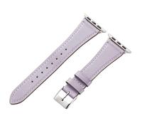 AoYi Italiana Cuero Genuino Correas Mujer para Apple Watch 42mm 41mm 40mm 38mm, Correa de Repuesto para iWatch Serie 10 9 8 7 6 6 4 3 2 1 SE SE2, Violeta