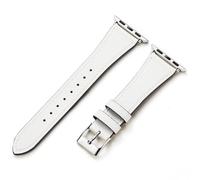 AoYi Italiana Cuero Genuino Correas Mujer para Apple Watch 42mm 41mm 40mm 38mm, Correa de Repuesto para iWatch Serie 10 9 8 7 6 6 4 3 2 1 SE SE2, Blanco