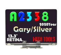 AOYOUI Pantalla de repuesto para MacBook Pro de 13.3 pulgadas A2338 año 2020 M1 EMC 3578 Retina Full LCD Display Assembly 2560x1600 (plateado)
