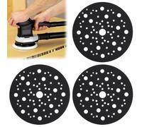 Aoyswuz 3 protectores de disco de lijado de 150 mm de diámetro, 70 agujeros, con revestimiento de , lijadora excéntrica, protector de protección compatible con Mirka 8295612111