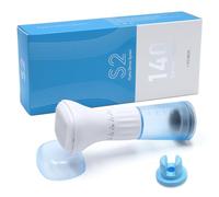 Aoyswuz Derma Stamp S2 0-3 mm Ajustable Microneedling 140 Agujas con Contenedor de Líquidos Hydra Derma System para Piel, Arrugas, Poros (SIN SÉRUM)