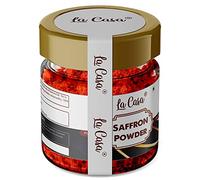 AOZA La Casa - Polvo de azafrán | Polvo original de Cachemira Kesar | Calidad A++ Orgánica Premium | para rostro/belleza/alimentos/color/Aroma | Azafrán natural seco más puro | 1 g |