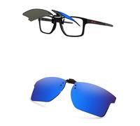 AOZAN Gafas de sol polarizadas con clip para Oakley Chamfer Squared OX8143 de 54 mm, protección UV y ajuste seguro, Azul capri, Chamfer Squared