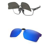 AOZAN Gafas de sol polarizadas con clip para Oakley Hex Jector (A) OX8174F 56 mm, protección UV y ajuste seguro, Azul capri, Hex Jector (A)