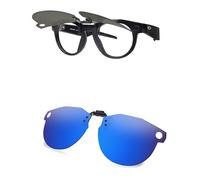 AOZAN Gafas de sol polarizadas con clip para Oakley Meta HSTN OW8002 de 51 mm, protección UV y ajuste seguro, Azul capri, Meta HSTN